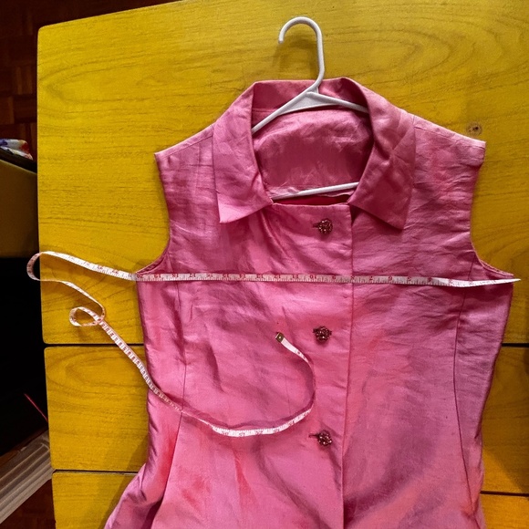 Unreal pink (slightly metallic ) 1960s 70s mod dress - Picture 8 of 8